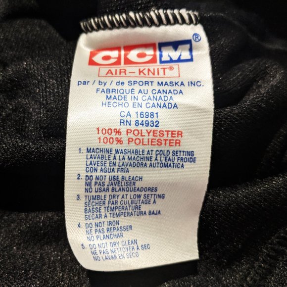 SOLD! Men's Size M Black Vintage Colorado Avalanche Hockey Practice Jersey - NWT - Picture 6 of 9